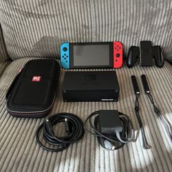 Nintendo Switch Console And Carrying Case