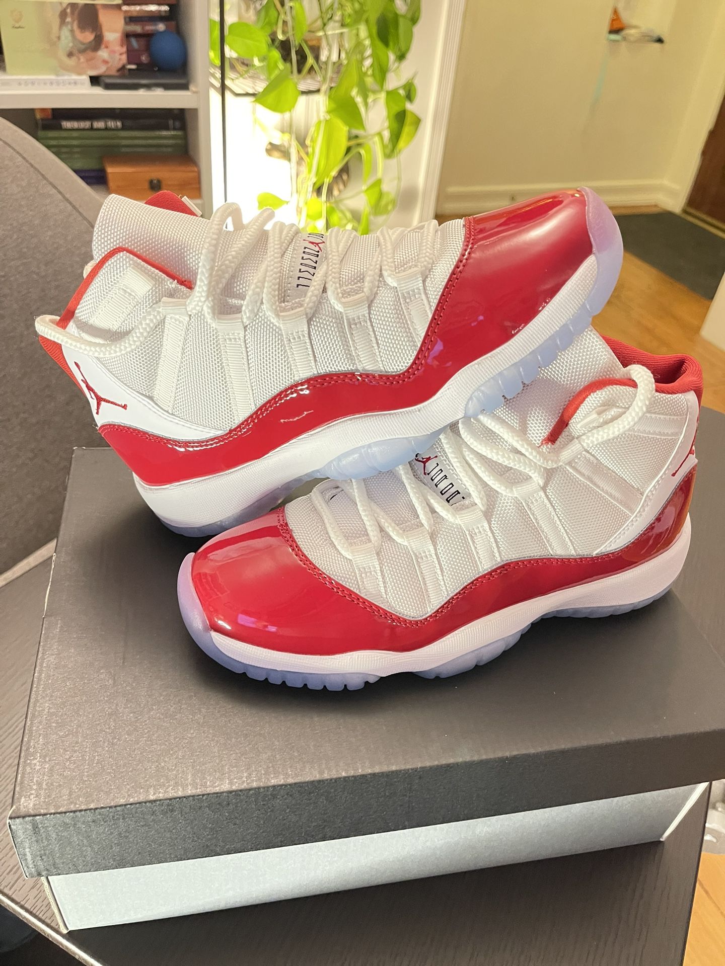 Air Jordan Retro 11- Cherry Red- GS 5.5/ W 7