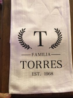 Personalized Kitchen Towel