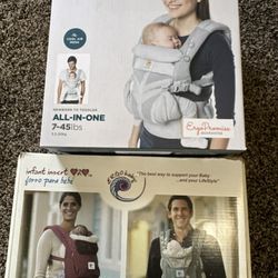 Ergobaby 360 Cool Air Breathable Mesh All Position Baby Carrier with Lumbar Support - Carbon Gray 12-45lb With Infant Insert