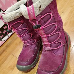 Girls Pink Snow Boots Size 13 M