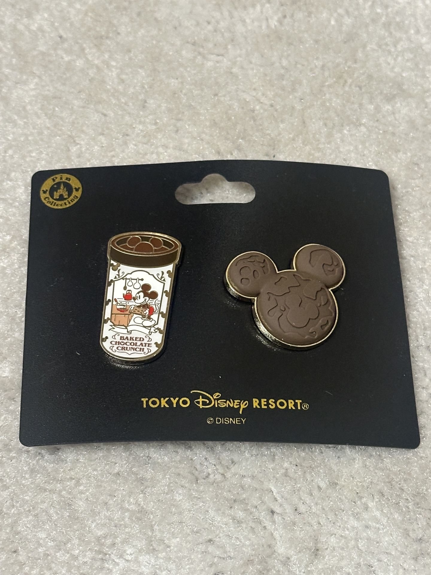 Limited Edition Tokyo Disney Baked Chocolate Crunch Pin Set