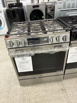 LG Stainless Steel Smart Gas Slide-In Range
