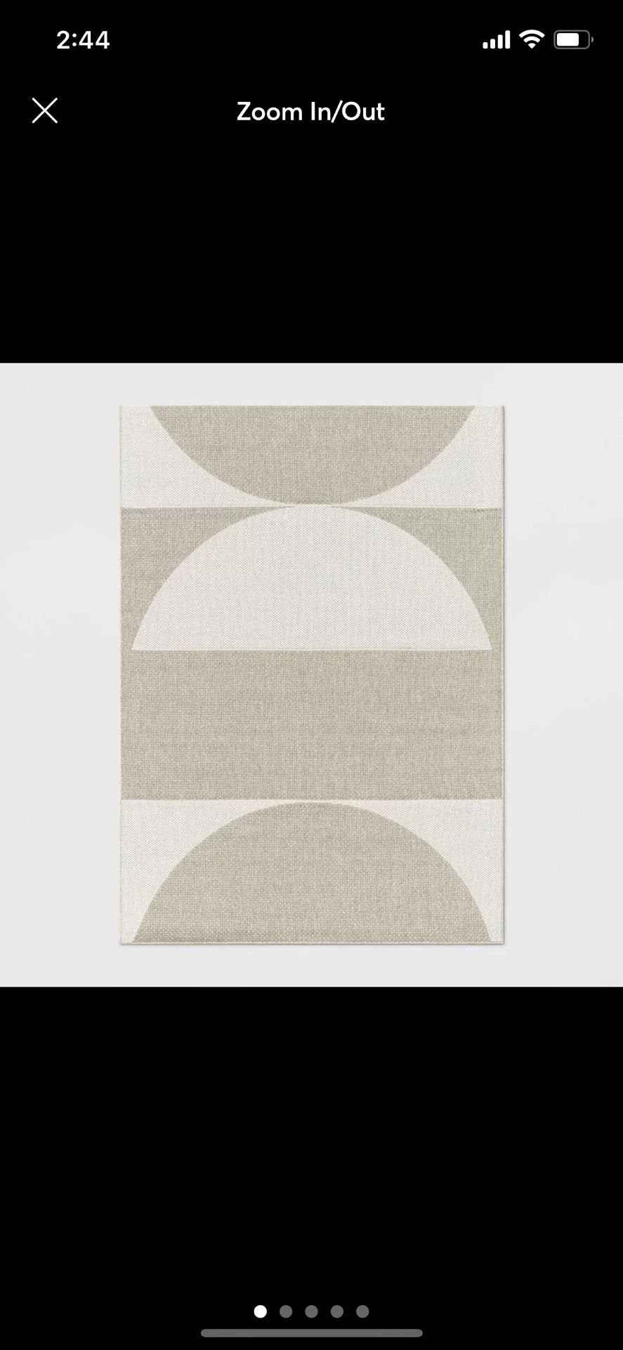 8x10 Feet Project 62™ Tan Beige Ivory Cream Geometric Indoor Outdoor Area Rug