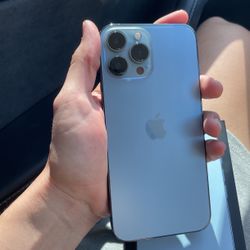 iPhone 13 Pro Max 256GB Sierra Blue Unlocked! Verizon AT&T Cricket T-mobile Metro Pcs Telcel Mexico 🇲🇽 With Box Excellent Condition! 
