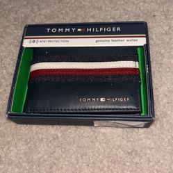 Tommy Hilfiger Wallet Leather RFID PROTECTION BLUE