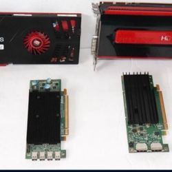 LOT of 6 graphics cards - (UNTESTED - SOLD AS IS) - NVIDIA / AMD  graphics cards