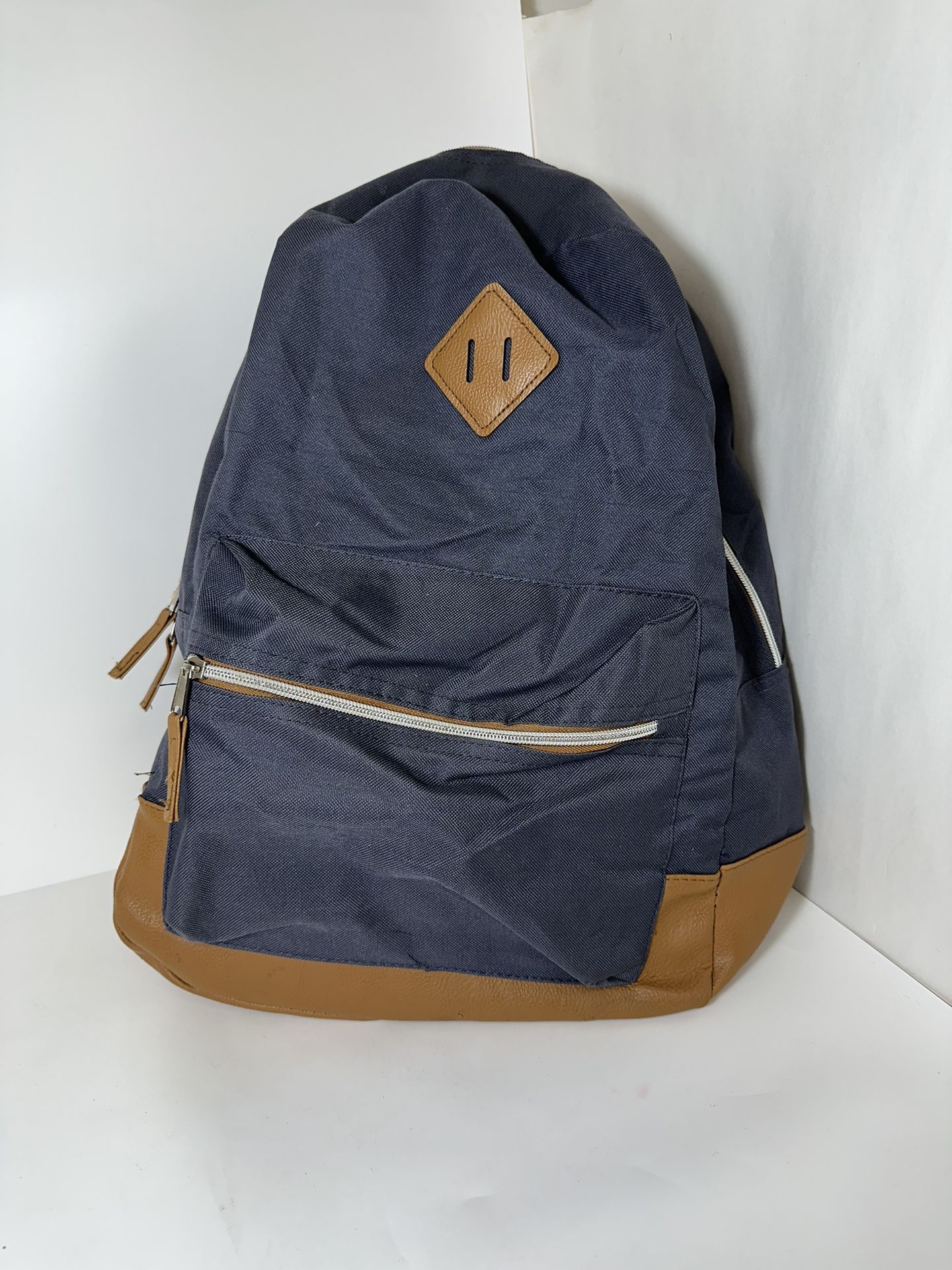 17.5'' Classic Backpack With Reinforced Vinyl Bottom & Comfort Padding-Dusk Blue
