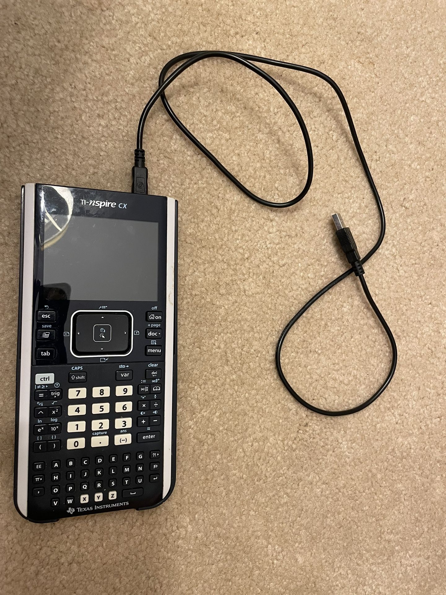 USB Power Charger Cable Compatible with Texas Instruments TI-nspire CX Graphing Charging Cord