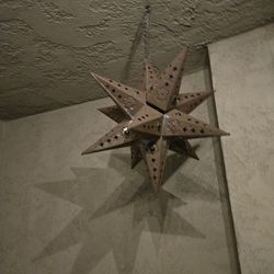 Two Authentic Mexican Morovian Tin Stars