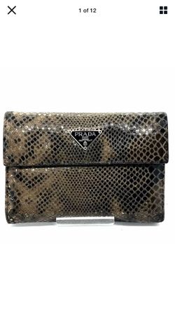 Prada snakeskin wallet