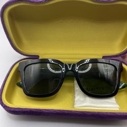Gucci GG0001SN 002 Black Green Sunglasses 0002 
