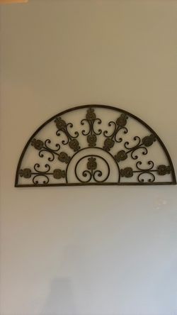Wrought iron wall art