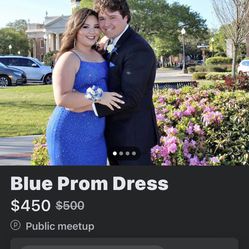 Blue Prom Dress Size 12