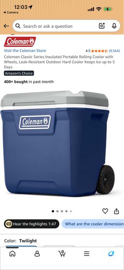 Coleman cooler