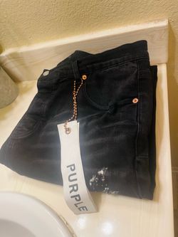 purple jeans