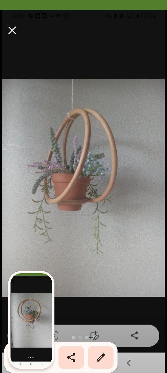 Bamboo Wood Hanger For Plants Indoors And Outdoors 