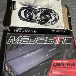 Amplifier And Speakers New 
