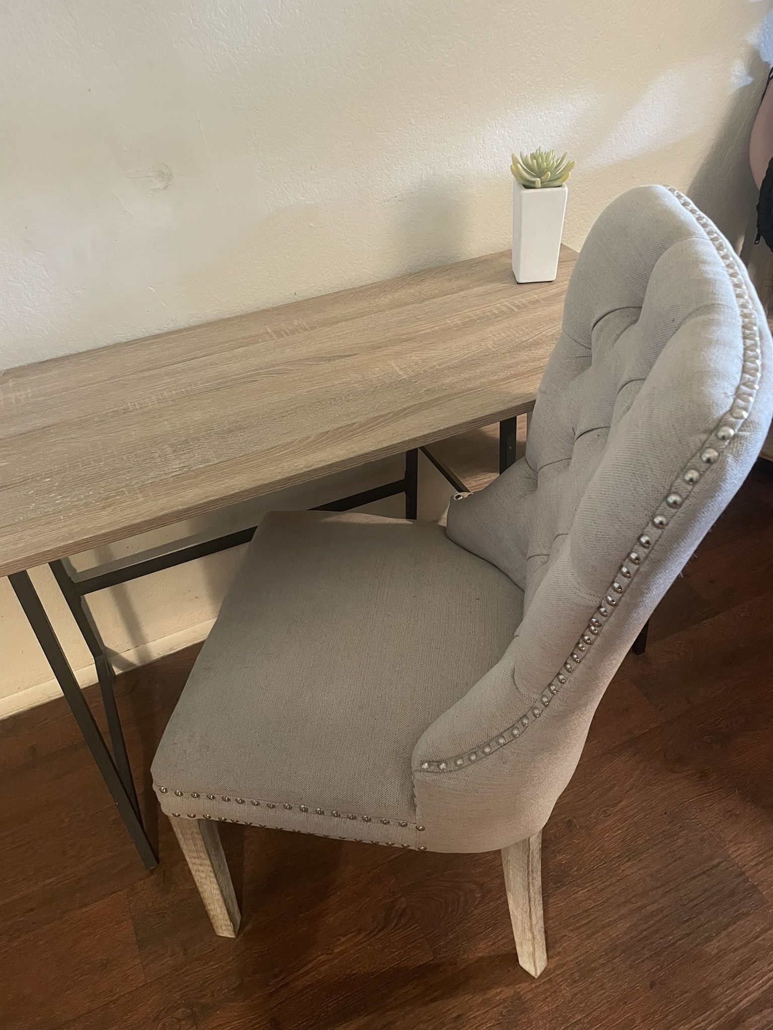 Desk With Shelving/Chair In Great Condition