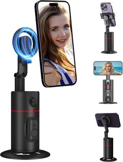 Auto face Tracking Tripod Magnetic Phone Tripod for TikTok Vlog - 360 Rotation Stand with Face Tracking Technology