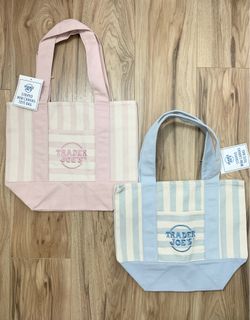 $25 for 2 TJ Mini Canvas Totes Bag (Pink & Green) or (Pink & Blue)  New with Tag