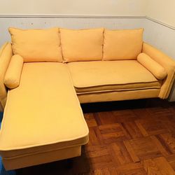 Yellow Sectional Couch 