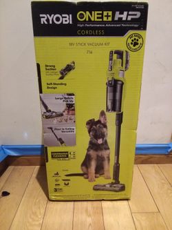 RYOBI ONE+ HP 18V Cordless Pet Stick Vacuum Cleaner Kit with 4.0 Ah HIGH PERFORMANCE Battery and Charger
