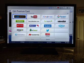 LG TV 47" Great . 4 Device Remote Control. Stand. Power Cord.