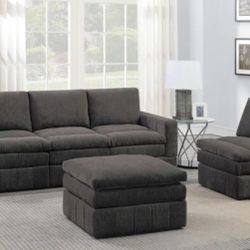 Sofa, Chair & Ottoman