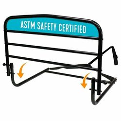 Stander 30 inch Safety Bed Rail, Folding Guardrail for Adults, Seniors, and Elderly, Bedside Stand Assist Bar, Fits King, Queen, Full, and Twin Beds, 