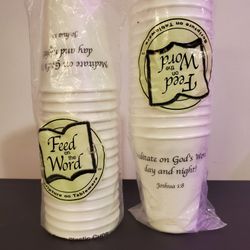 New Cups with scriptures/ Feed on the word
