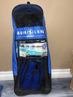 Aqua Lung Sport Adult Mesh Scuba/Snorkel Gear Bag Blue/Black