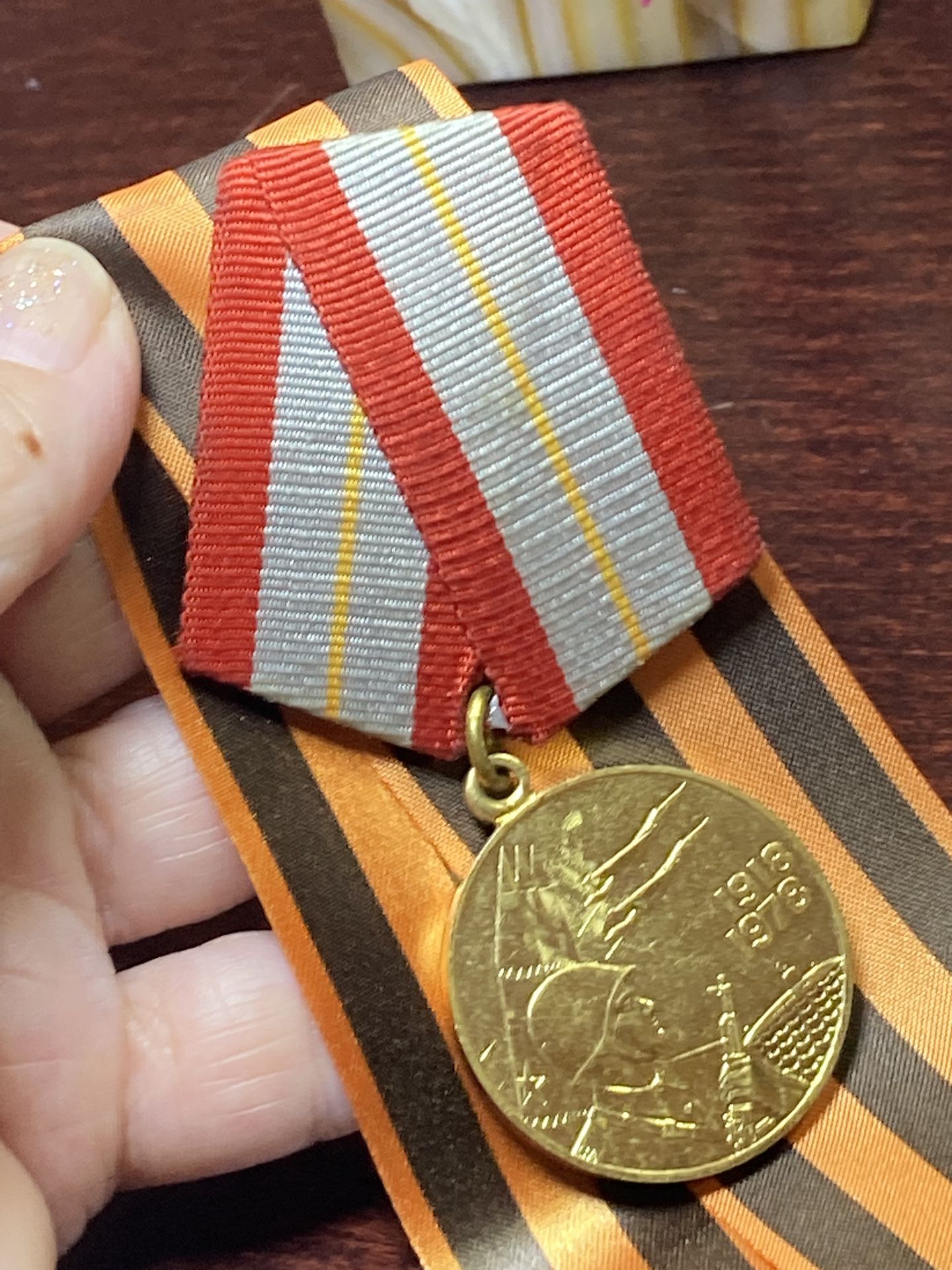 Authentic Russian Soviet Jubilee Medal. 60 Years Of Arm Forces