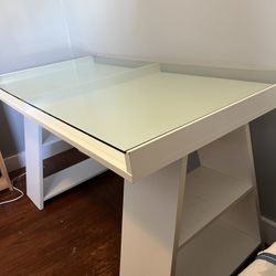 Desk With Glass Display