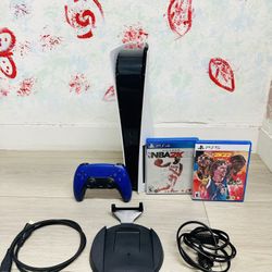 Sony PlayStation 5 Disc Edition - 825GB , Bonus 2 Game NBA 2K21-2K22 ( Used ) 