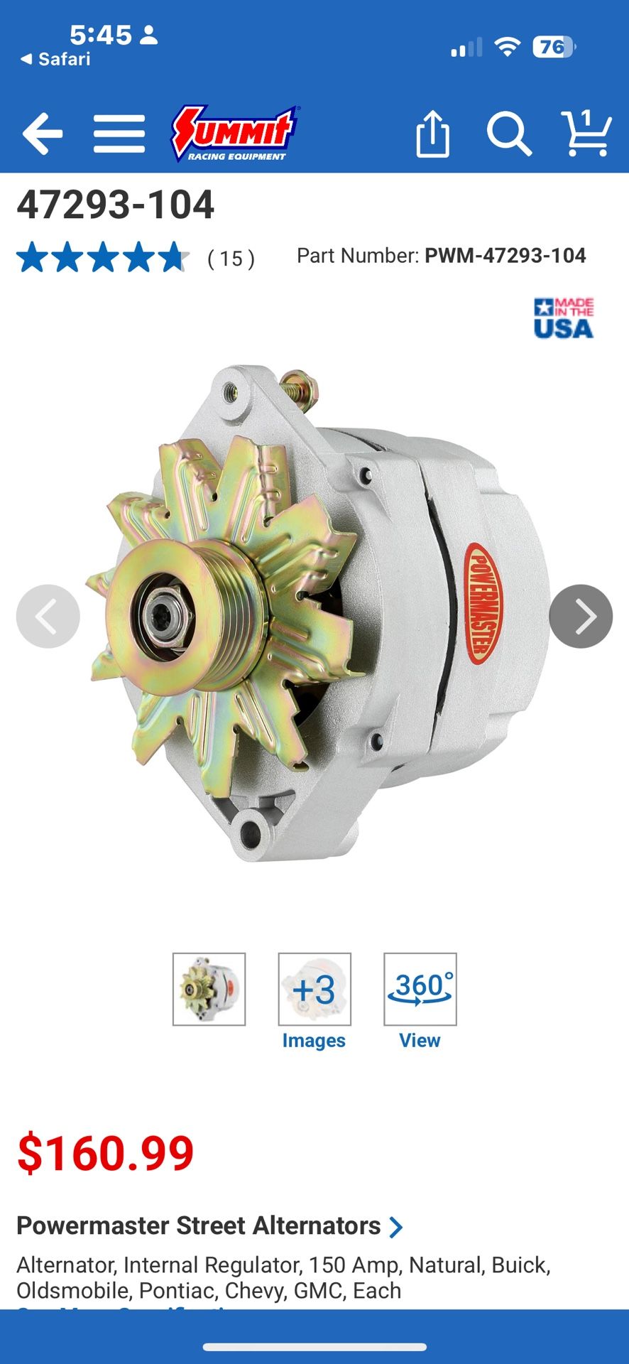 GM 150amp Alternator
