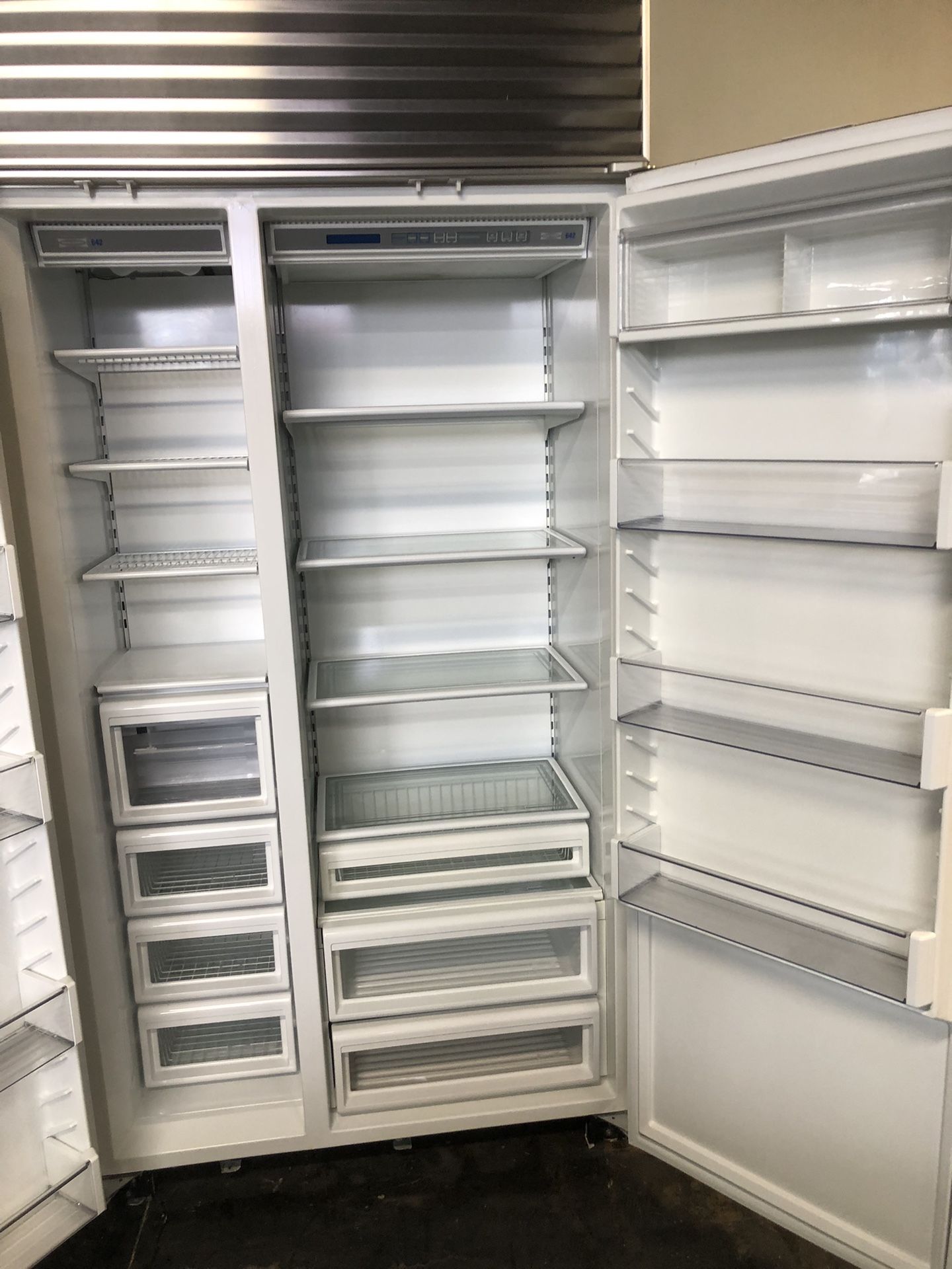 Sub Zero 42” Stainless Steel Side By Side Built In