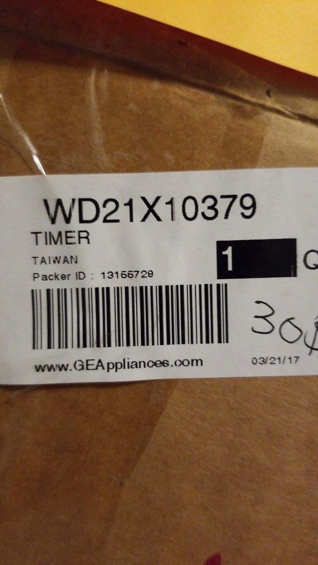 GE Dishwasher Timer WD21X10379