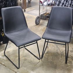 2 Black Accent Chairs $100 PAIR