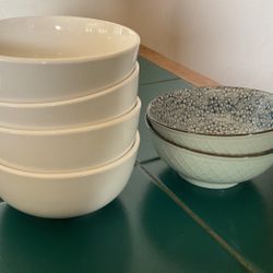 8pc Bowls ALL PORCELAIN