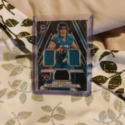 TREVOR LAWRENCE  TRIPLE PATCH JERSEY RELIC 