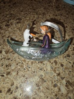 Disney Store Anna Frozen Olaf Ornament 