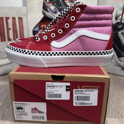 New Vans SK8-Hi Platform 2.0 “Chili Pepper – Fuchsia Pink” Unisex Adult Sizes  4M/5.5Women, 5M/6.5W, 5.5M/7W