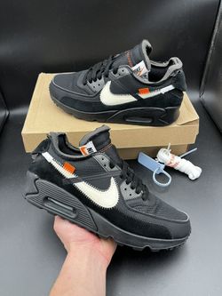 Size 7.5 - Off White Nike Air Max 90 Black 2019