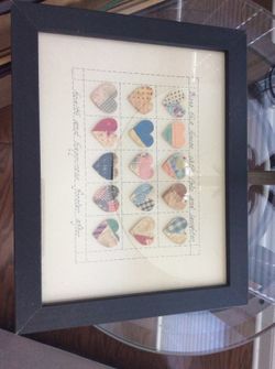 Quilted heart picture