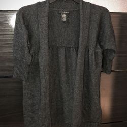 3/4 Sleeve Gray Cardigan
