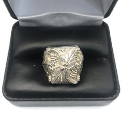 925 Sterling Silver Grape vine Statement Men’s ring Size 11