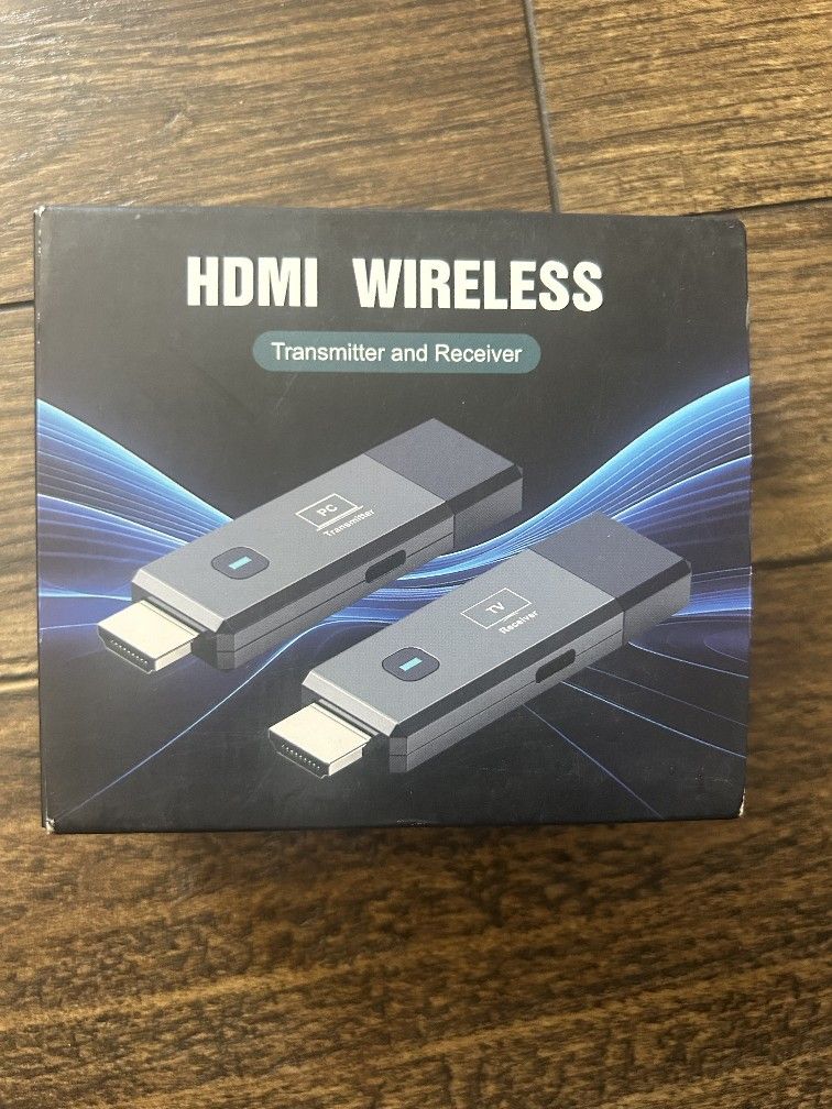 Transmisor y receptor HDMI inalámbrico, HDMI inalámbrico de 165 pies/164.0 ft para entrada de decodificación 4K, salida de 1080P, Plug & Play portátil