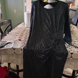 Elegante Bestido Negro Para Fiesta