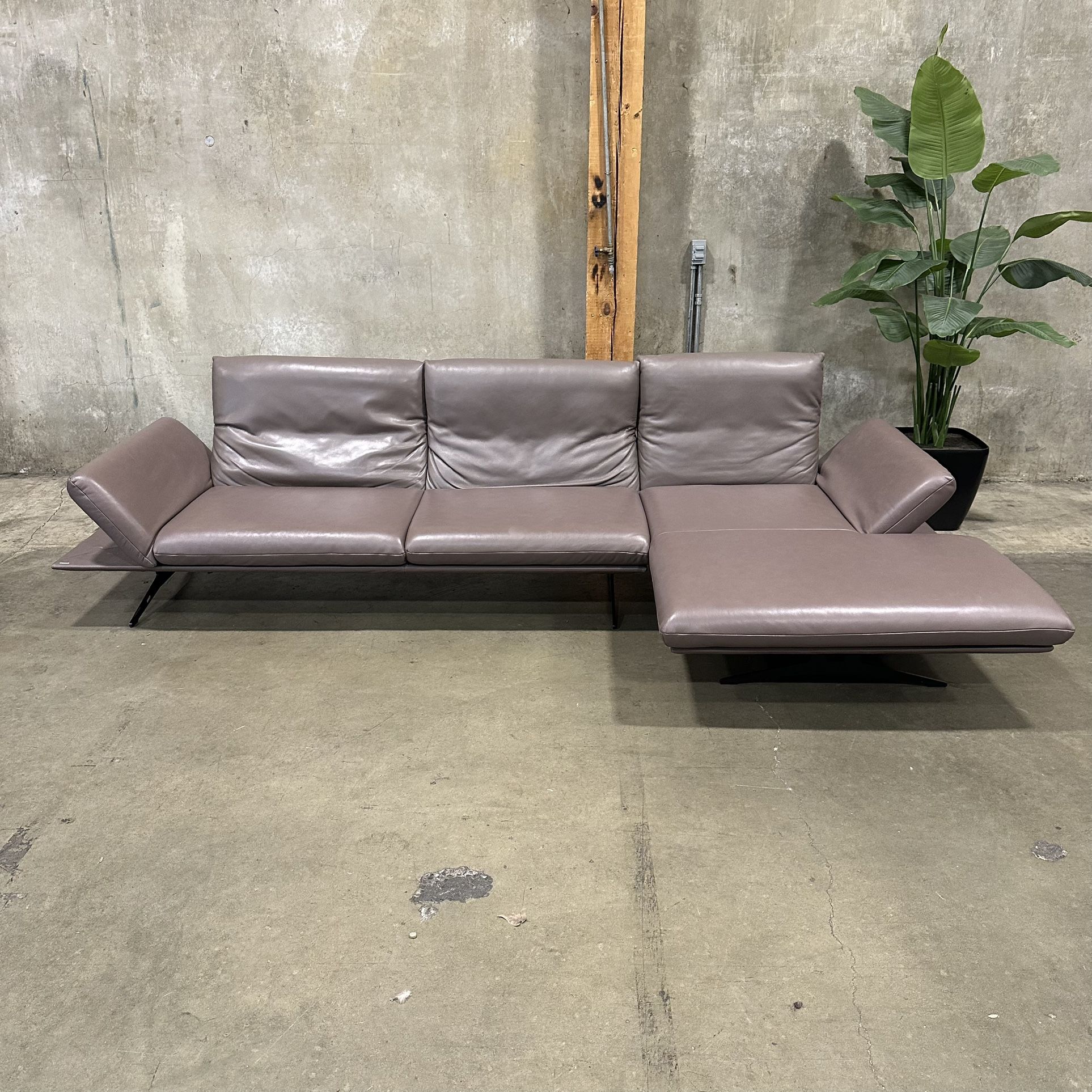 Koinor Leather Recliner Sectional Sofa Made In Germany -Delivery Options